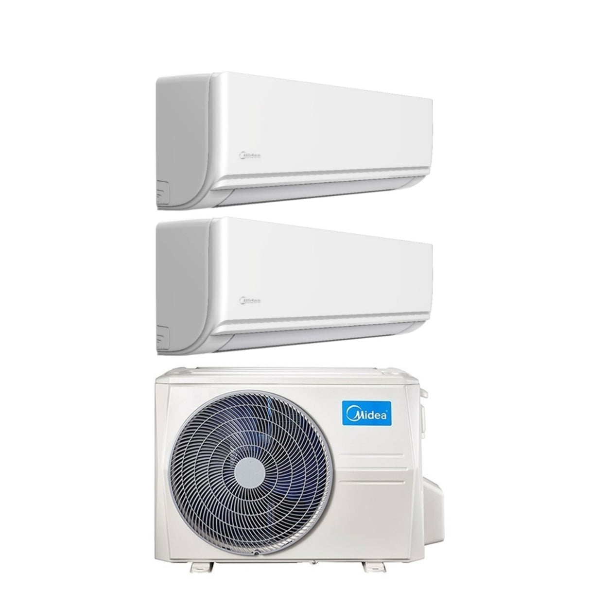 climatizzatore condizionatore midea dual split inverter serie exclusive 9_12 con m2oe 18hfn8 q r 32 wi fi optional 9000_12000