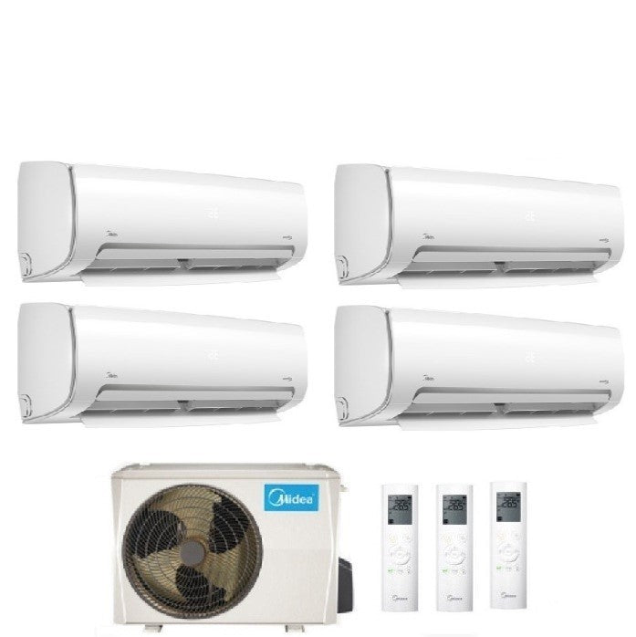 climatizzatore condizionatore midea quadri split inverter serie mission pro 9_9_12_12 con m4o 36fn8 r 32 wi fi optional 9000_9000_12000_12000 new 2018