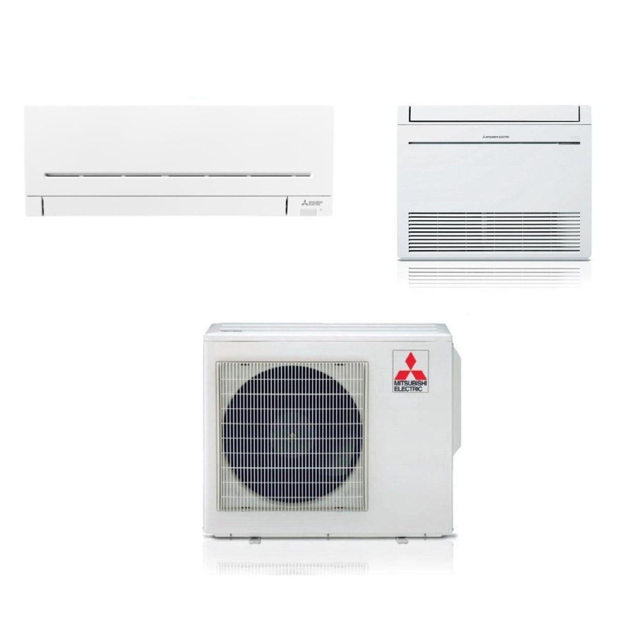 climatizzatore condizionatore mitsubishi electric dual split inverter serie ap vgk 9000 _ pavimento 18000 con mxz 3f68vf2 r 32 wi fi 9000_18000
