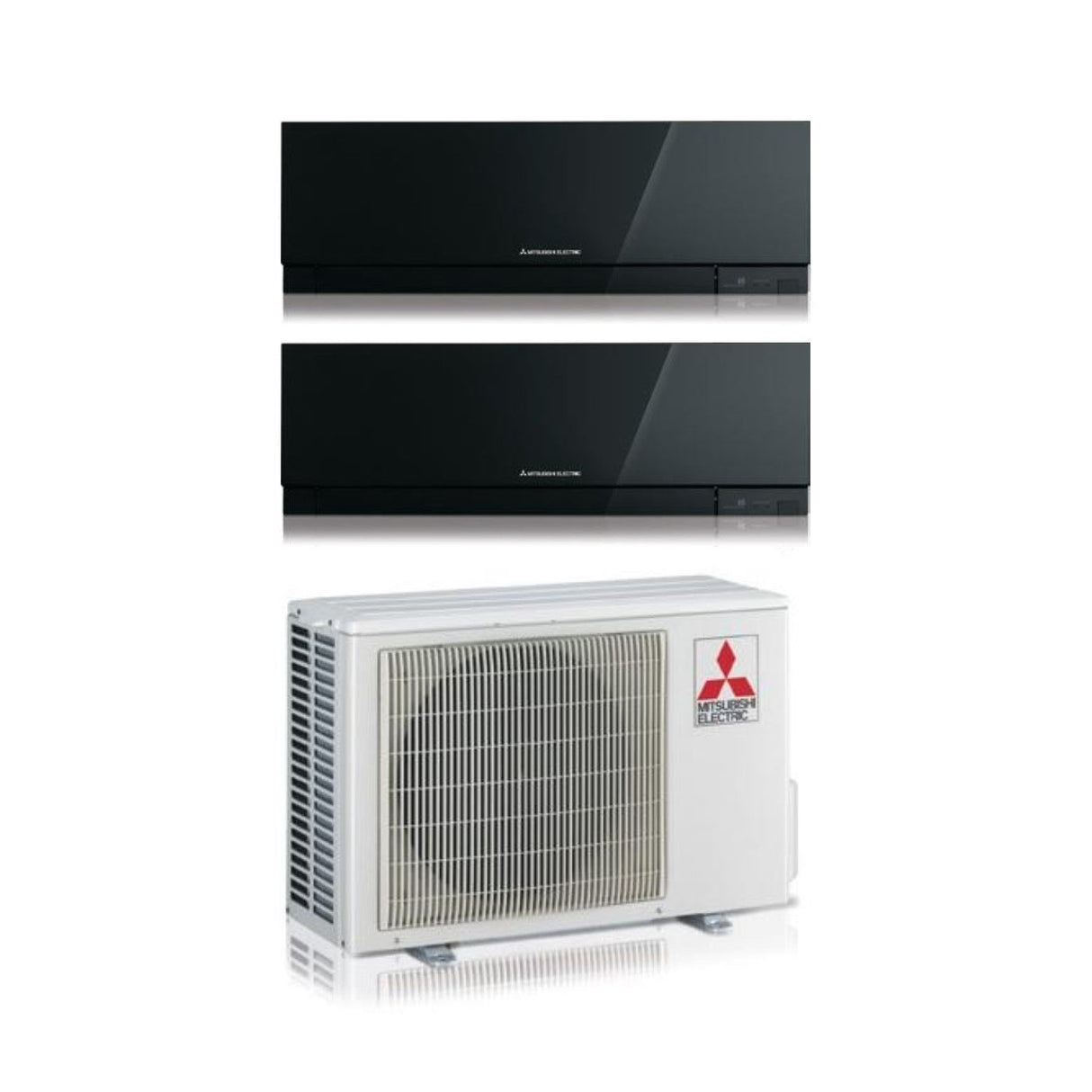 climatizzatore condizionatore mitsubishi electric dualsplit serie kirigamine zen ef 7_9 black nero con 2f42vf2 3 gasr 32 wi fi integrato 7000_9000 novita