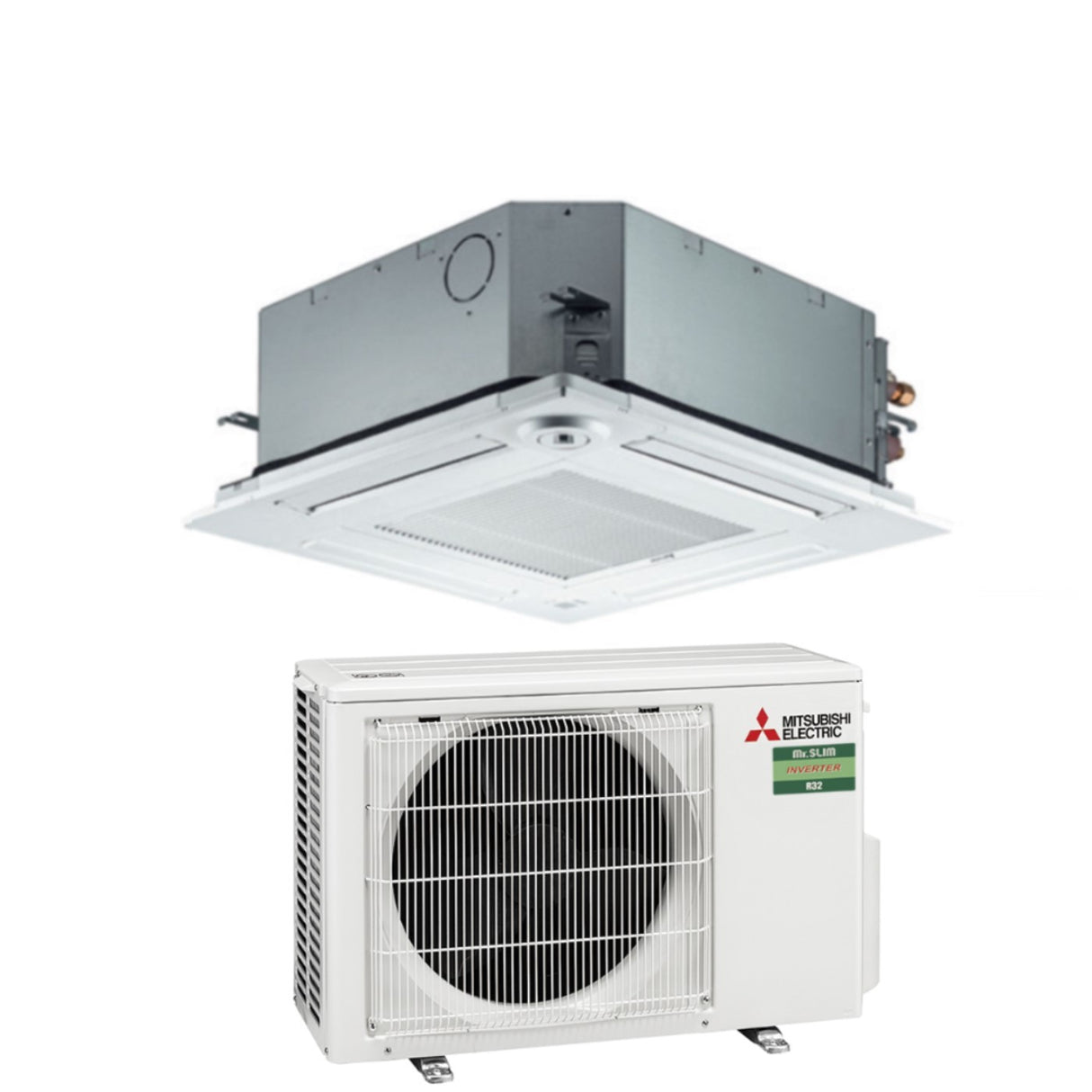 climatizzatore condizionatore mitsubishi electric inverter cassetta slz m25fa suz m25va 9000 btu novita
