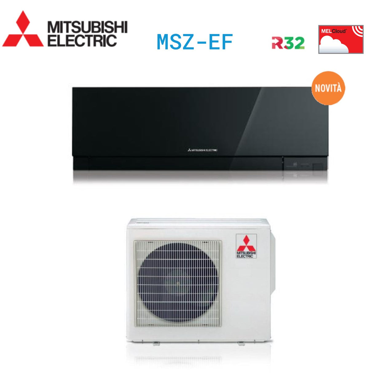 climatizzatore condizionatore mitsubishi electric inverter kirigamine zen r 32 black 18000 btu msz ef50vgb nero a++ novita