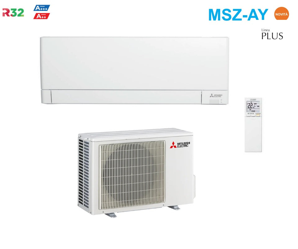 climatizzatore condizionatore mitsubishi electric inverter linea plus serie msz ay 9000 btu msz ay25vgkp classe a___ a__ wi fi integrato r 32 novita