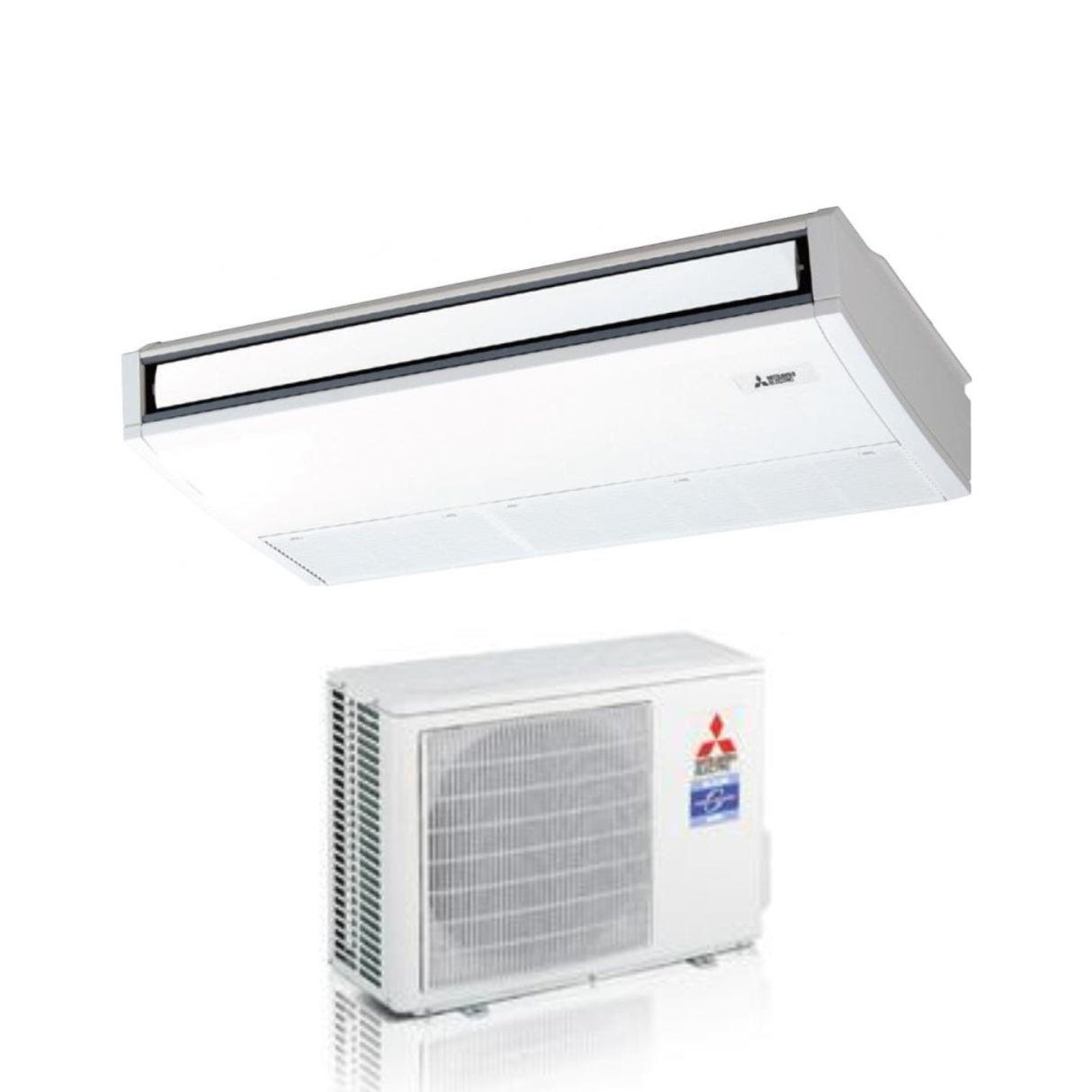 climatizzatore condizionatore mitsubishi electric pensile a soffitto inverter serie p 21000 btu pca m60ka r 32 wi fi optional con telecomando di serie incluso 30505
