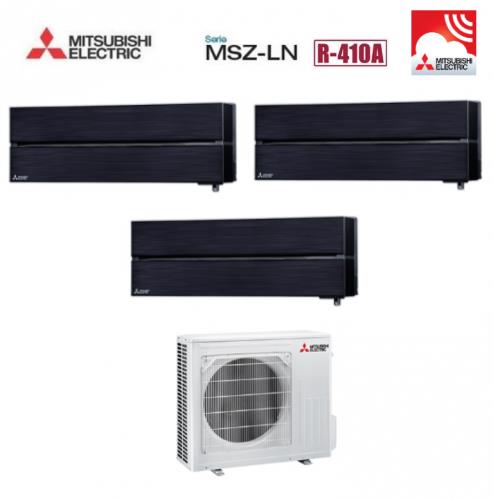 climatizzatore condizionatore mitsubishi electric trial split inverter serie kirigamine style 9_12_12 con mxz 3e54va onyx black wi fi r 410 9000_12000_12000 nero new 2018 5230