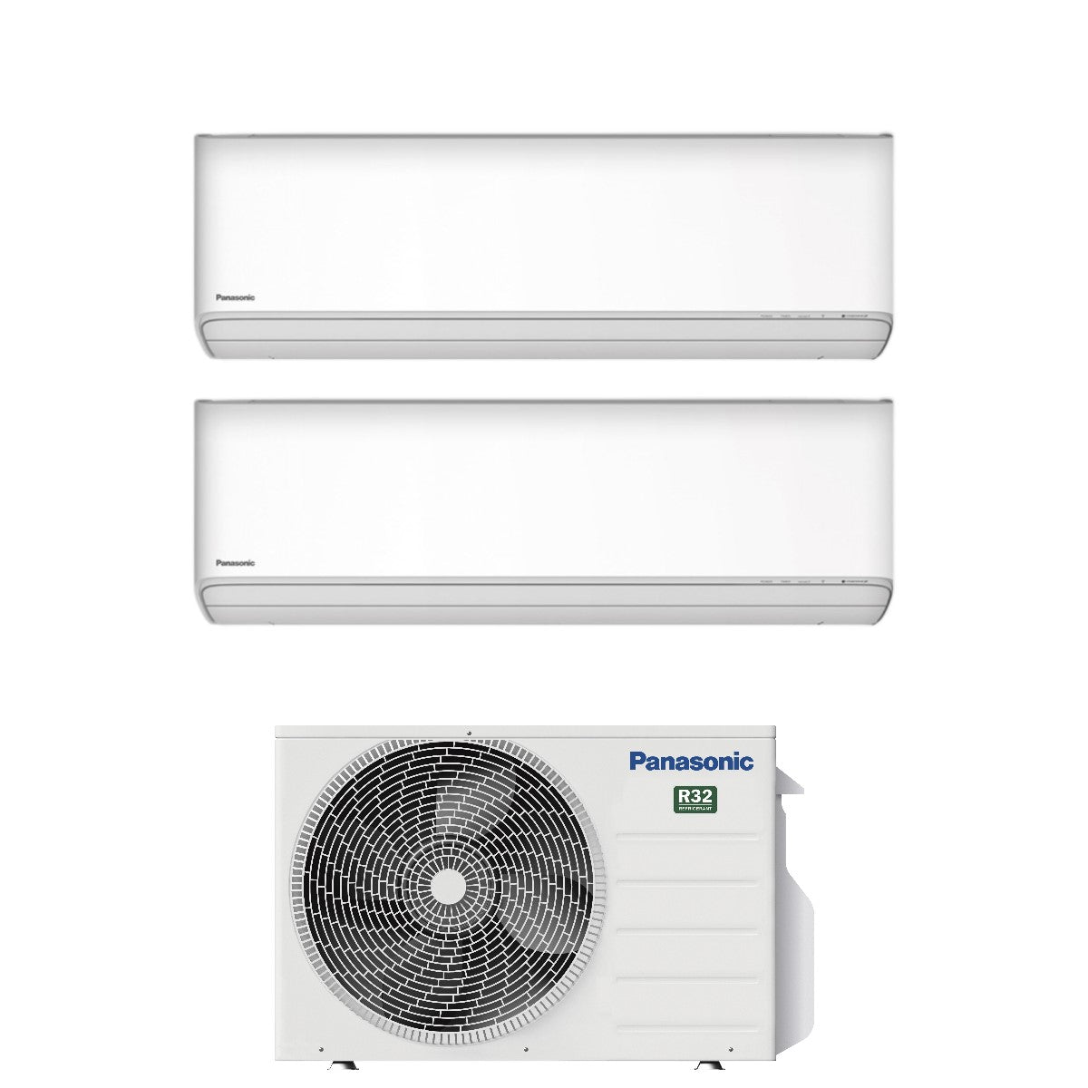 climatizzatore condizionatore panasonic dual split inverter serie etherea white 9_9 con cu 2z41tbe r 32 wi fi integrato 9000_9000 bianco copia