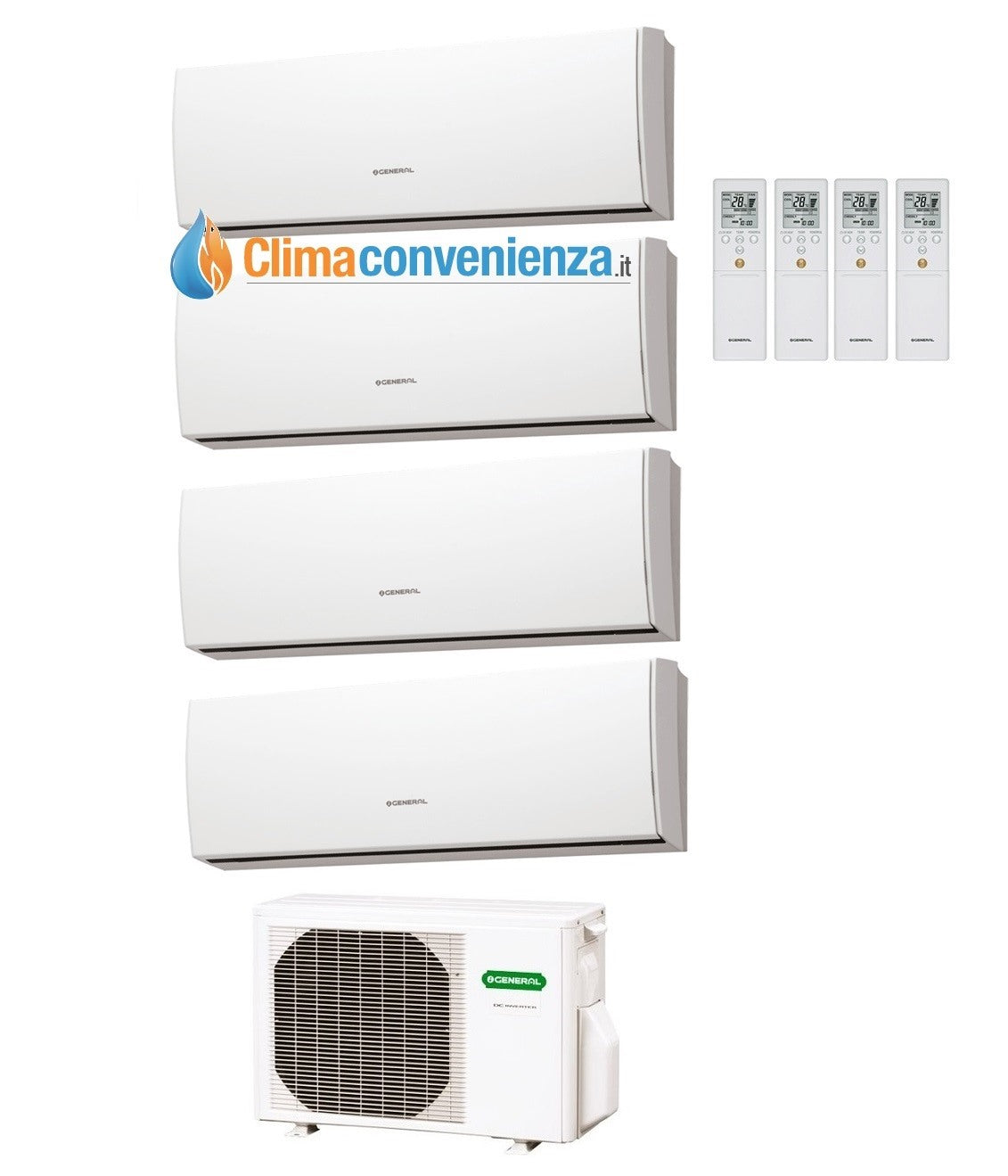 climatizzatore condizionatore quadri split inverter fujitsu general serie lu 9000_9000_9000_12000 con aohg30lat4 9_9_9_12 luca