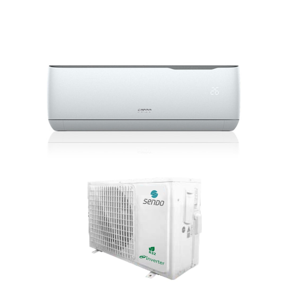 climatizzatore condizionatore sendo inverter serie aeolos 24000 btu snd 24alsi id r 32 wi fi integrato