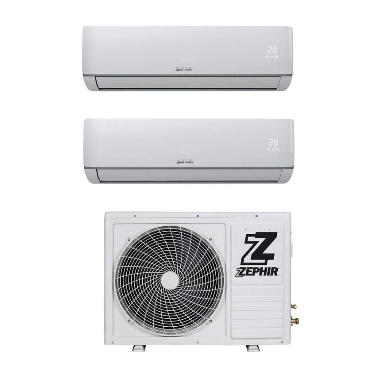 climatizzatore condizionatore zephir dual split inverter serie zda 9_12 r 32 classe a__ a_ 9000_12000 novita