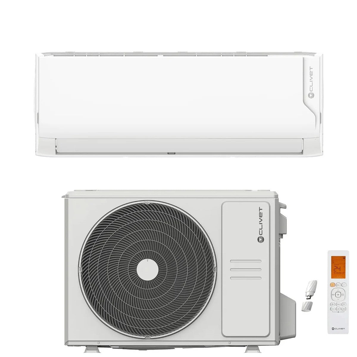 clivet condizionatore clivet cristallo2 24000 btu ima1 y 70m r 32 wi fi integrato