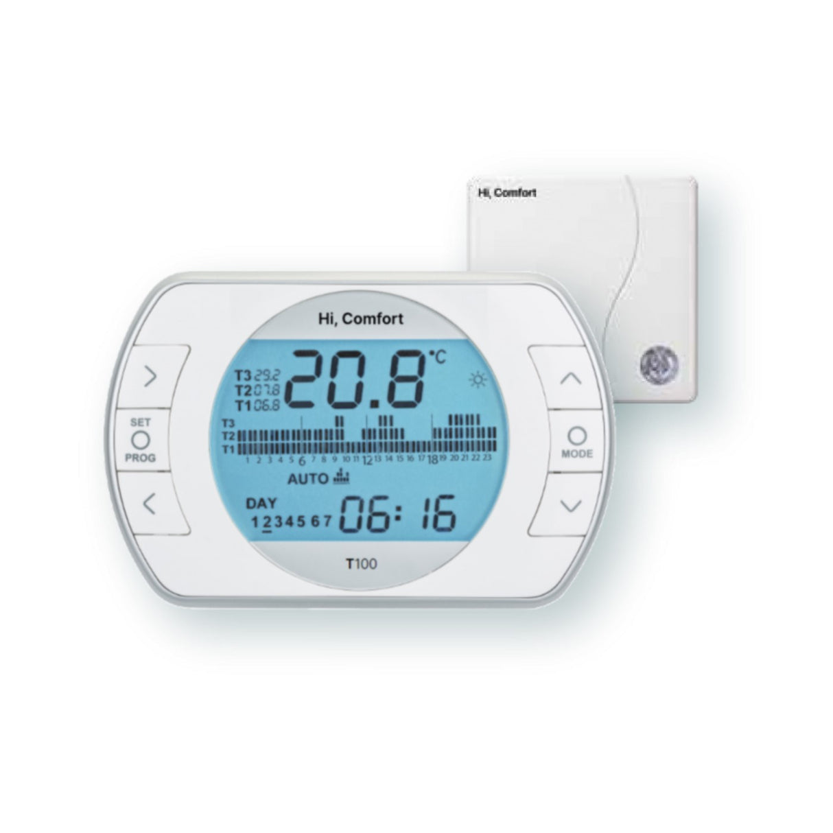 comando remoto riello cronotermostato universale hi comfort t100 wi fi 20193354