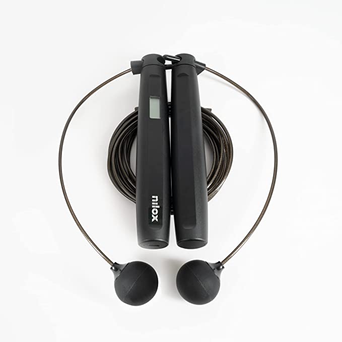 corda per saltare smart e wireless nilox nxsmartrope smart rope schermo lcd 38218