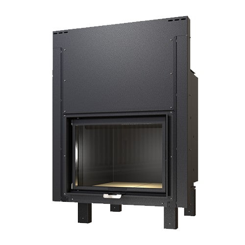 ctm termocamino a legna ctm basic eco s1 20 kw per produzione acs con scambiatore full link e scomparsa verticale