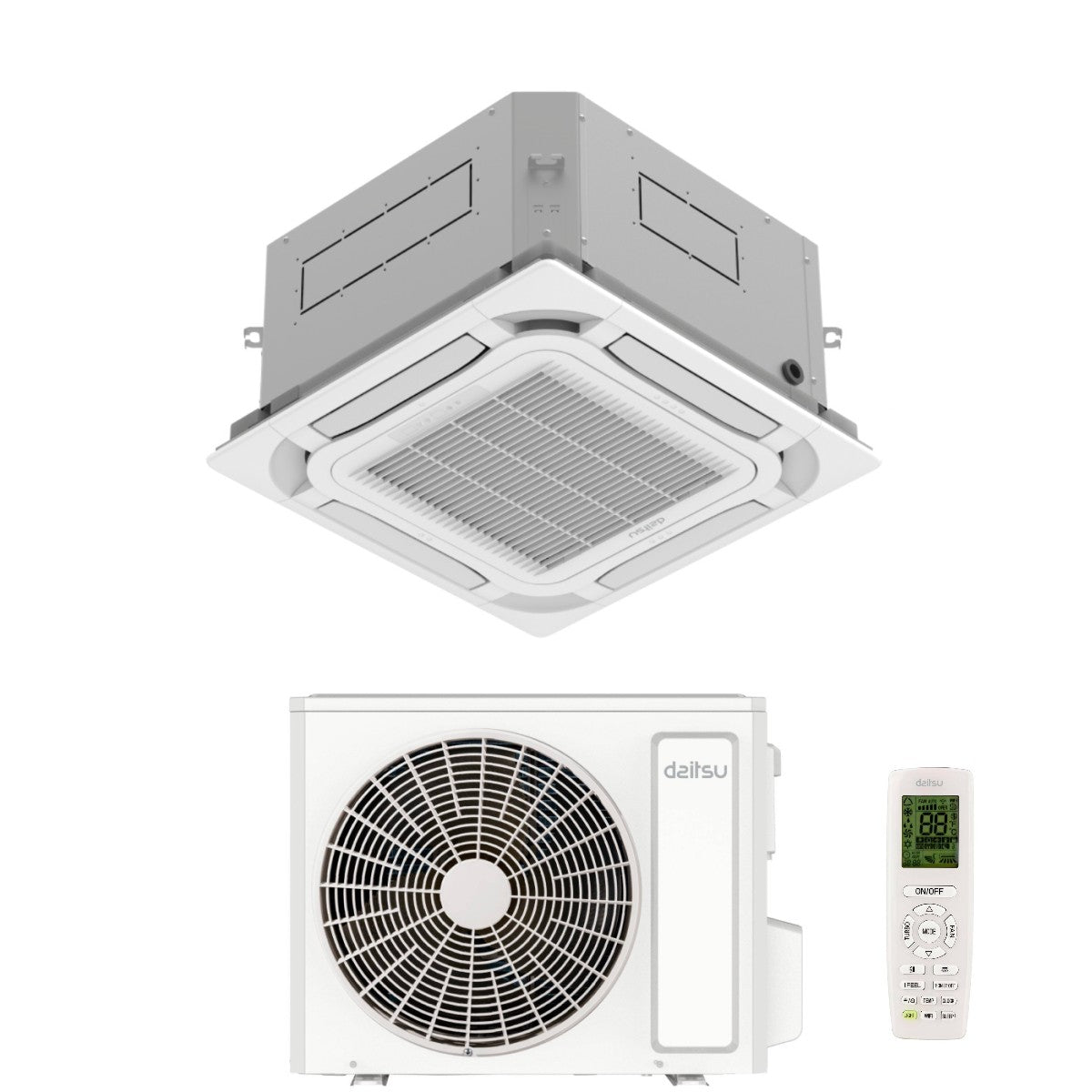 daitsu condizionatore a cassetta daitsu 18000 btu aud18kdbs r 32 wi fi optional con telecomando e griglia