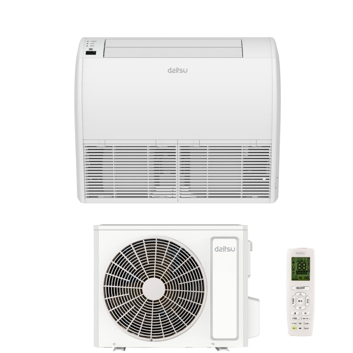 daitsu condizionatore soffittopavimento daitsu 18000 btu abd18kdbs r 32 wi fi optional con telecomando