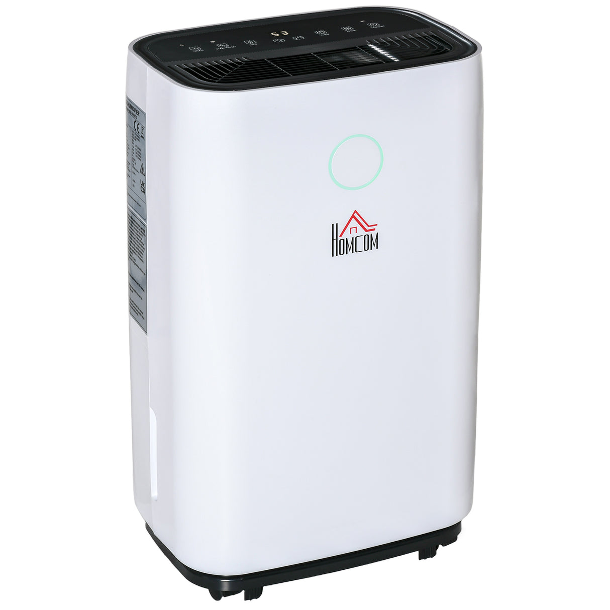 easycomfort deumidificatore da 20l 3 modalita e 2 velocita timer 24h design silenzioso 33.5x23x57cm bianco