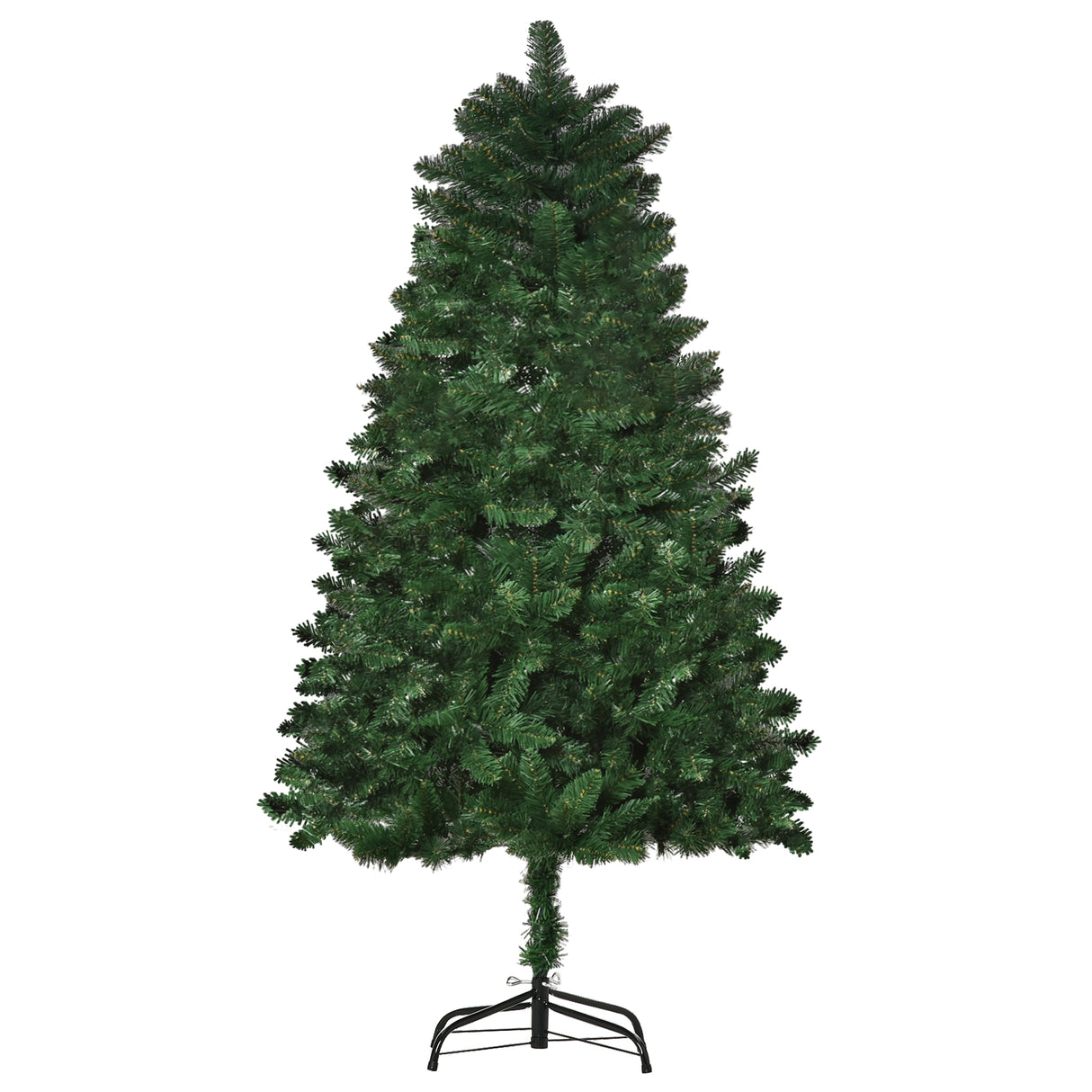easycomfort easycomfort albero di natale 150cm artificiale pieghevole con base rimovibile 454 rami in pvc e acciaio verde