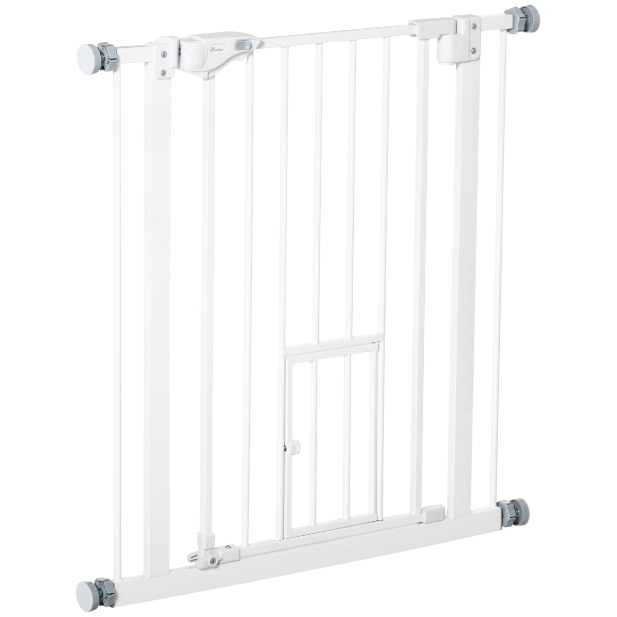 easycomfort easycomfort cancellino per cani con porta piccola montaggio a pressione e chiusura automatica 74 80x76 2cm bianco