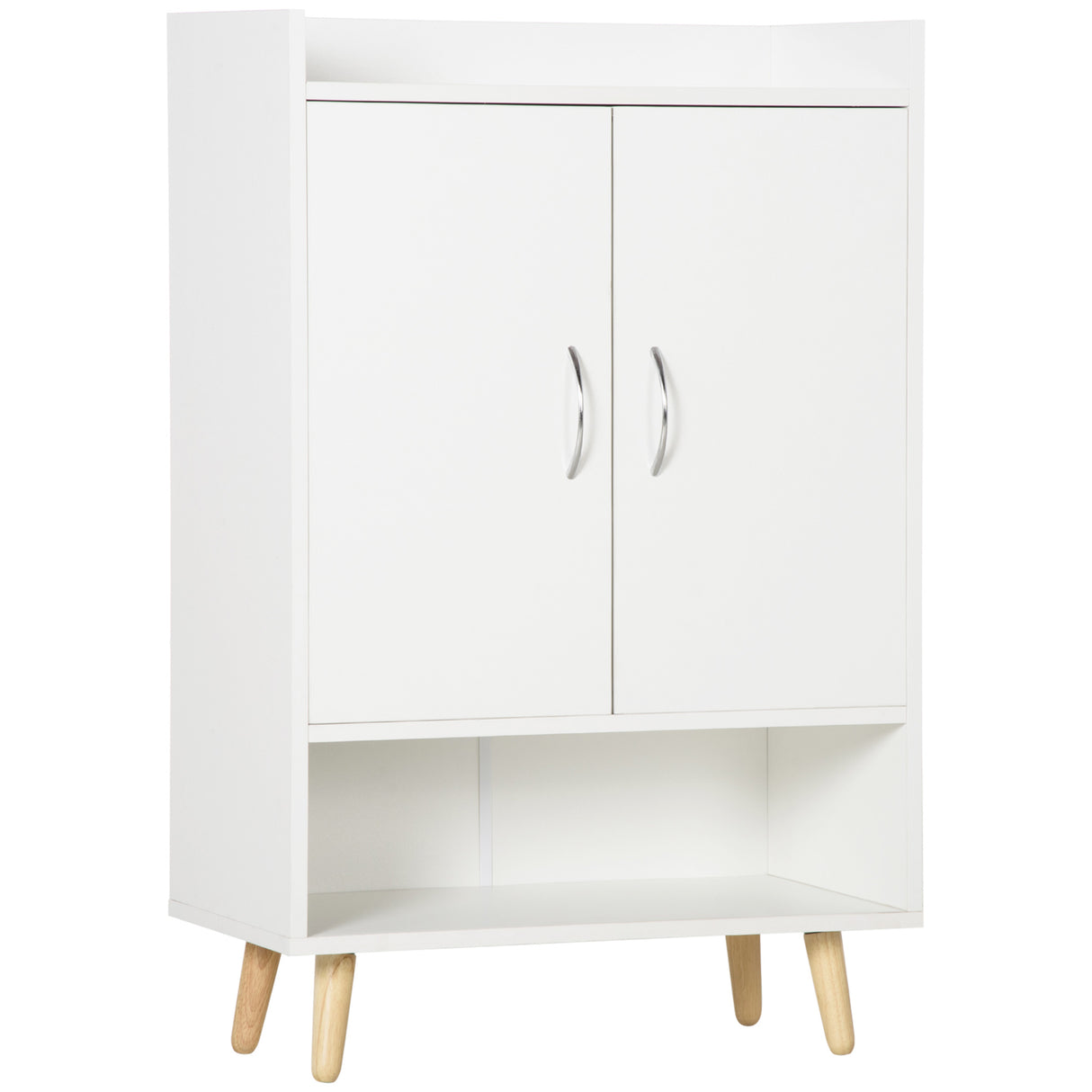 easycomfort easycomfort mobile scarpiera salvaspazio in legno bianco con ripiano aperto armadio scarpiera di design per ingresso 60x30x92cm ean 8054144133782