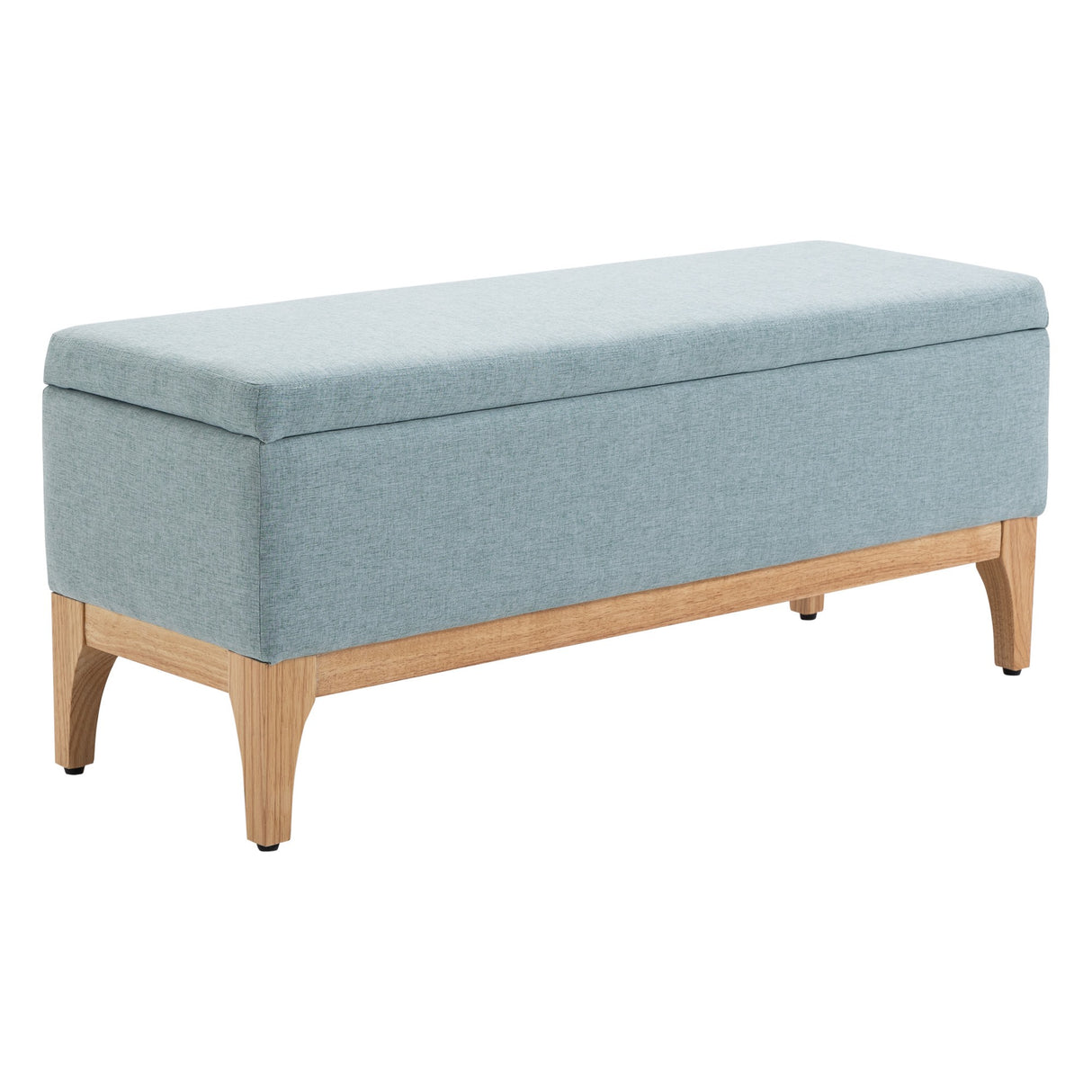 easycomfort easycomfort panca imbottita contenitore in tessuto con design scandinavo 110x39x45acm azzurro