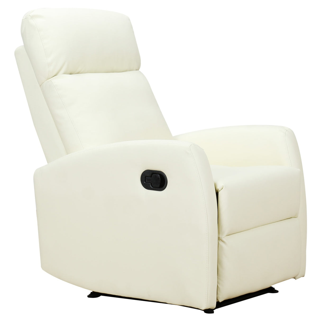easycomfort easycomfort poltrona relax reclinabile 165 con poggiapiedi regolabile ergonomica in pelle pu 65 92 100cm crema ean 8055776911489