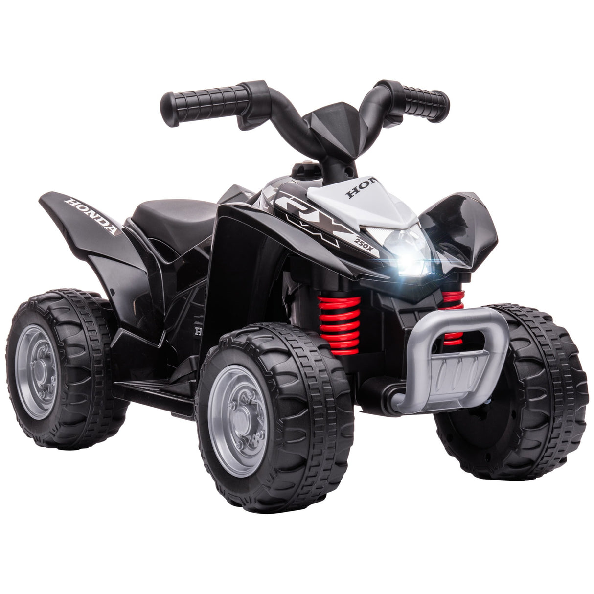 easycomfort easycomfort quad elettrico per bambini 18 36 mesi con luci led clacson e pedali 65 5x38 5x43 5 cm nero