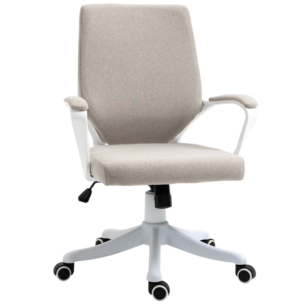 easycomfort easycomfort sedia da ufficio ergonomica con altezza regolabile e funzione dondolo 62x69x92 100cm beige