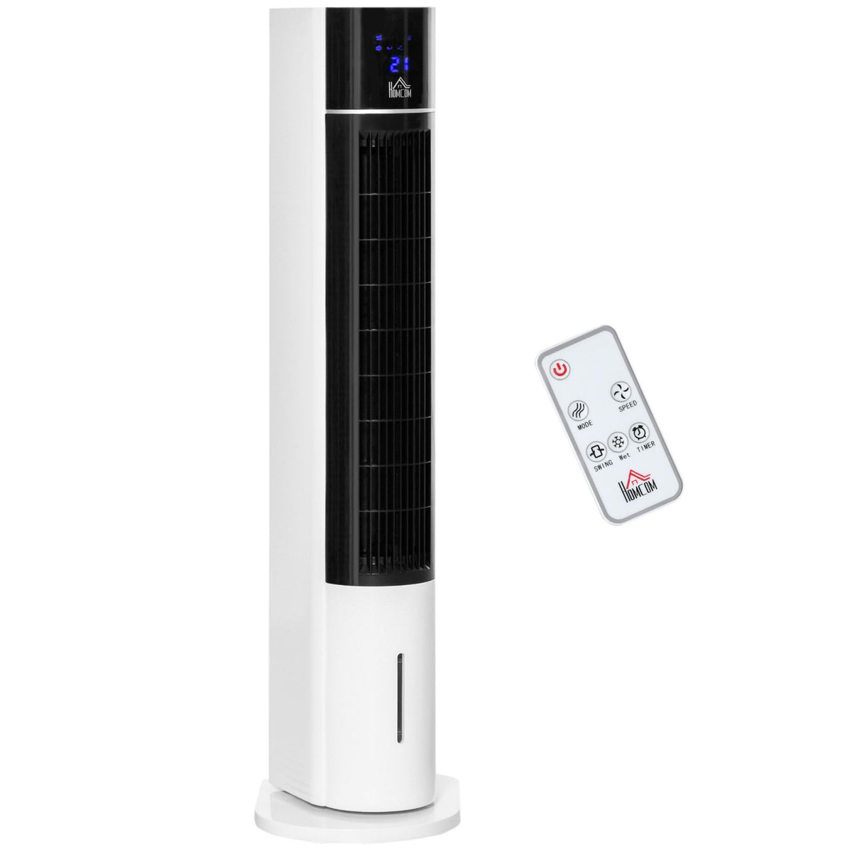 easycomfort ventilatore raffrescatore evaporativo 3 modalita e 3 velocita timer oscillazione e telecomando bianco