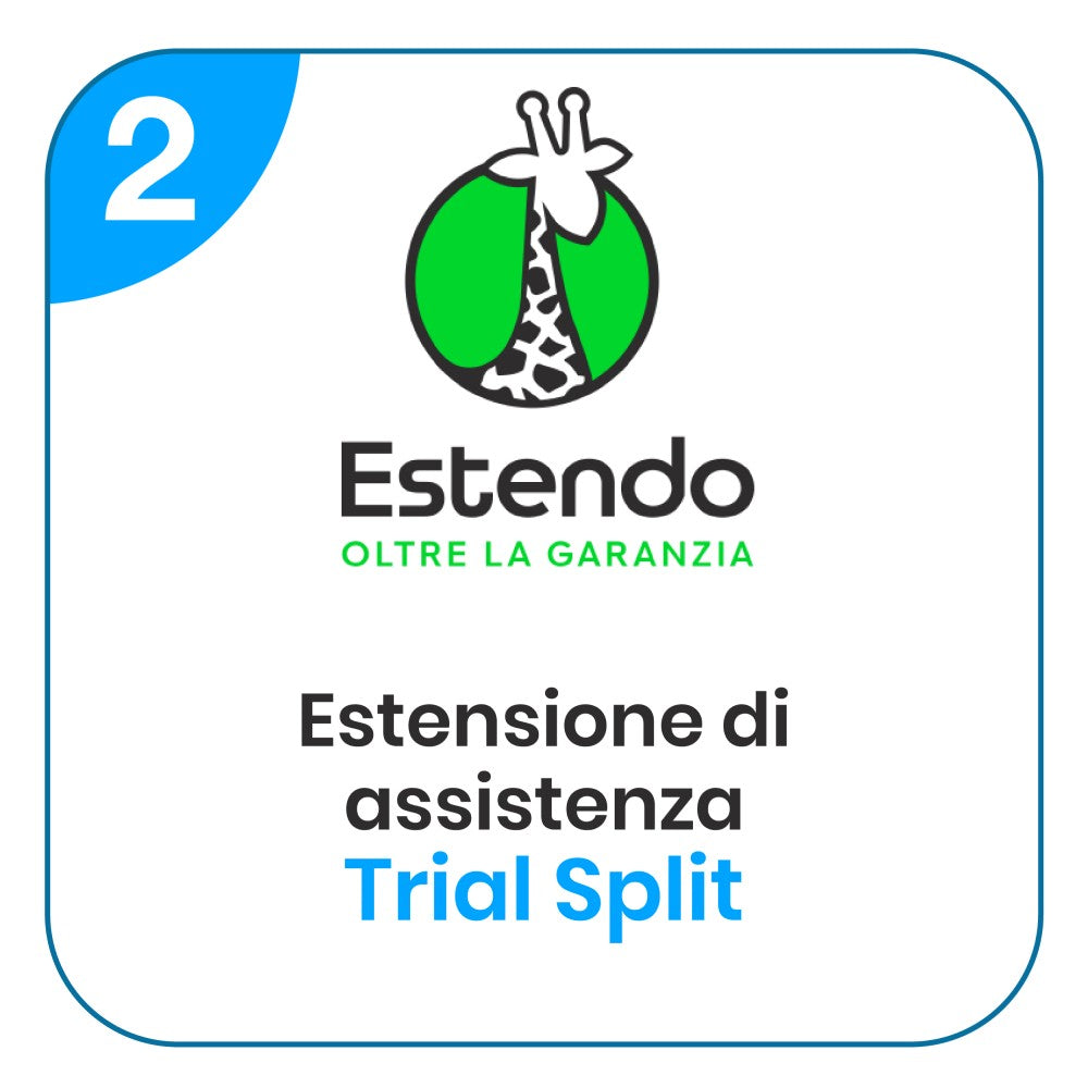estendo 2 anni aggiuntivi di assistenza per guasti e malfunzionamenti per condizionatori trialsplit ean 8058754043622