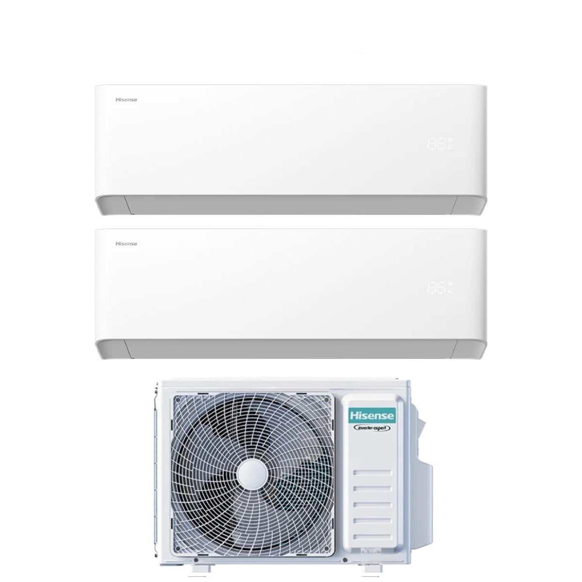 hisense condizionatore hisense dual split uni hb 1212 con 2amw52u4rxc r 32 wi fi integrato