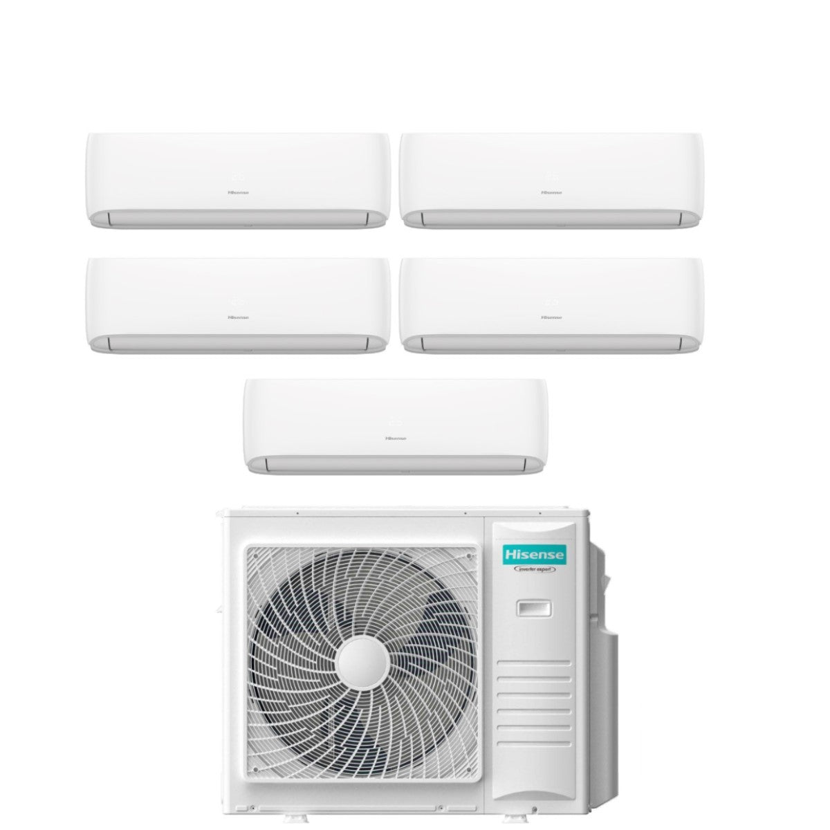 hisense condizionatore hisense penta split hi comfort 99999 con 5amw105u4rqc r 32 wi fi integrato