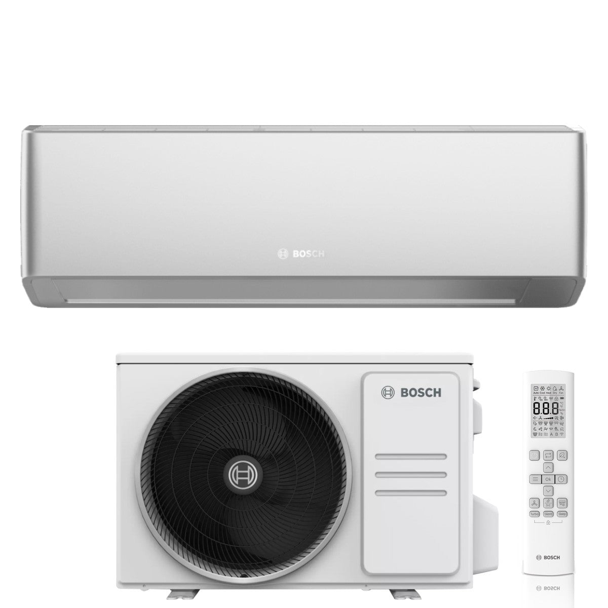 junkers bosch condizionatore bosch climate 7000i silver 18000 btu cl7000i set 53 e r 32 wi fi integrato