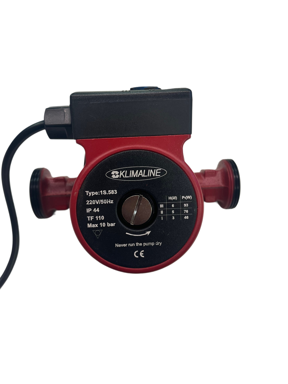 klimaline pompa acqua circolatore riscaldamento 2560 180 per caldaia stufa pellet termocamino 3 velocita