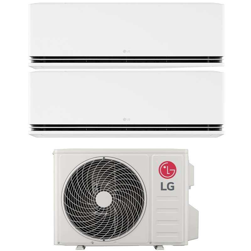 lg climatizzatore condizionatore lg dual split inverter serie dualcool deluxe 99 con mu2r17 r 32 wi fi integrato 90009000