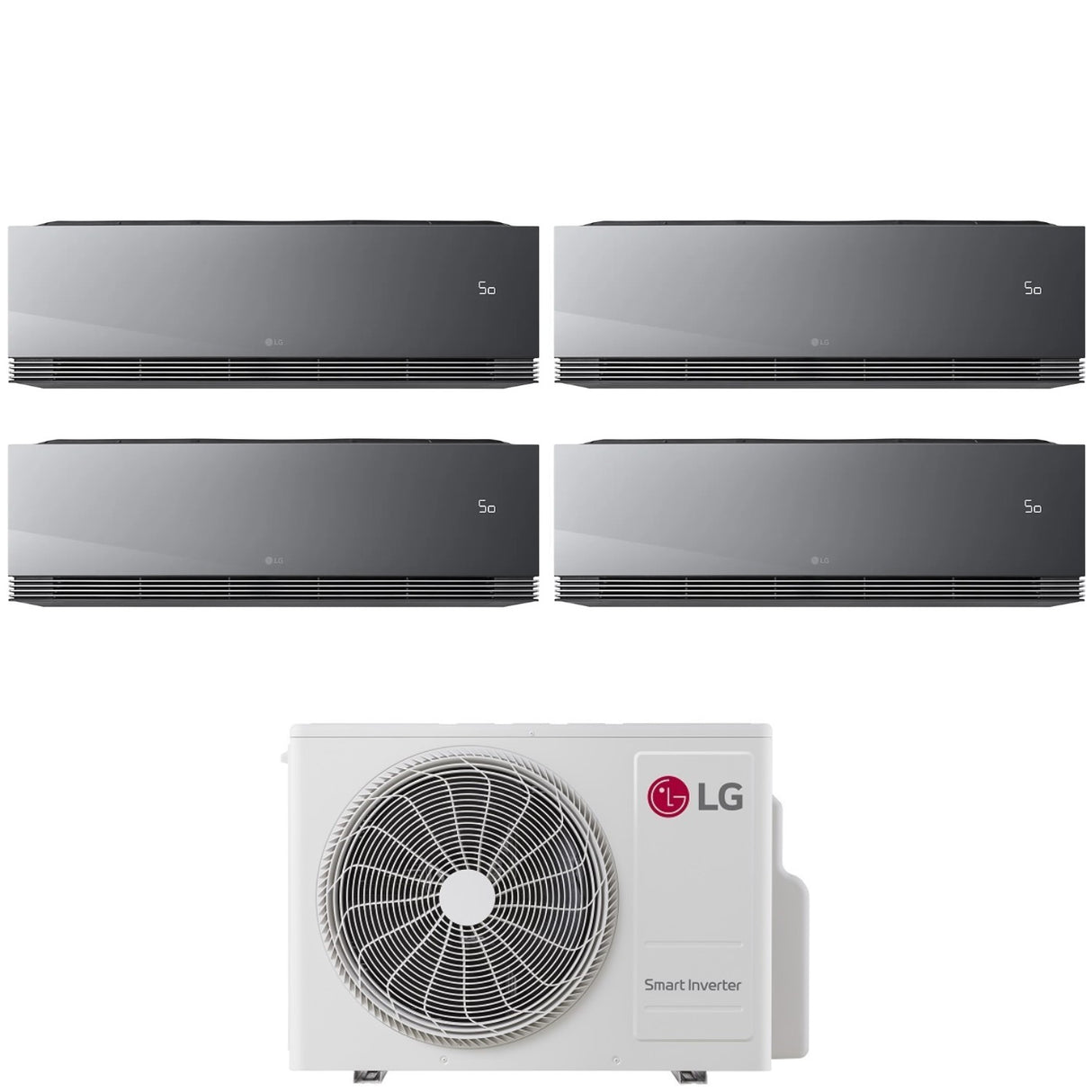 lg condizionatore lg quadri split artcool mirror ai air 991212 con mu4r27 r 32 wi fi integrato