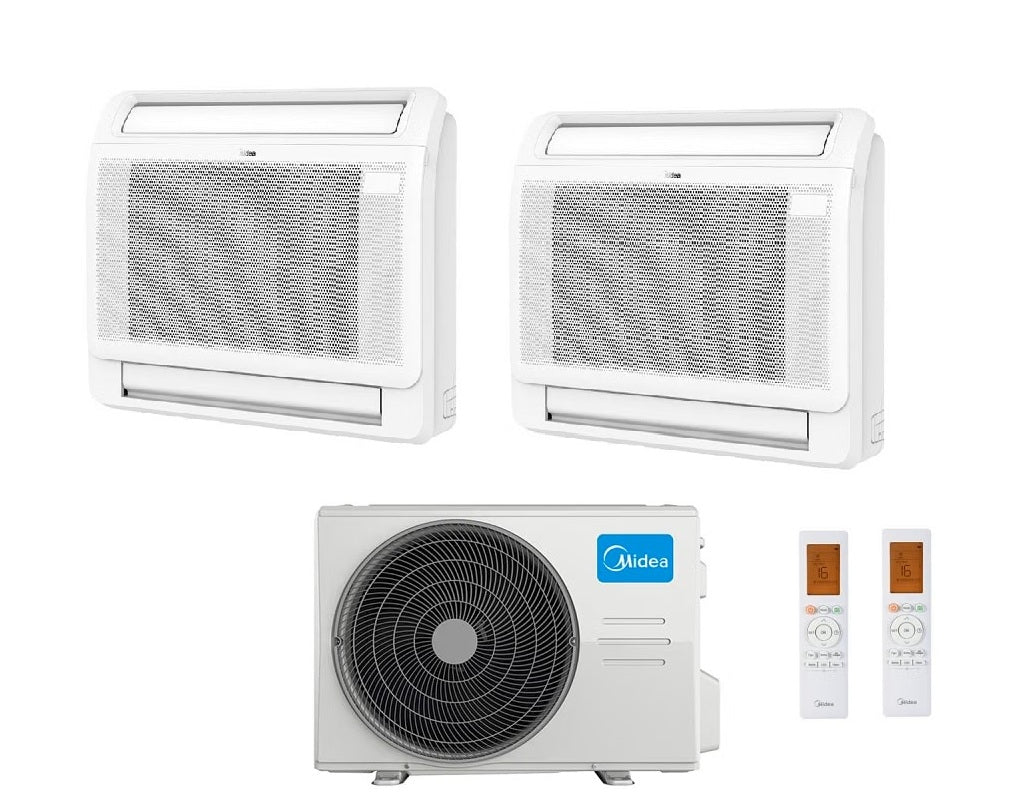 midea condizionatore midea console dual split 912 btu con m3og 21hfn8 q r 32 wi fi optional