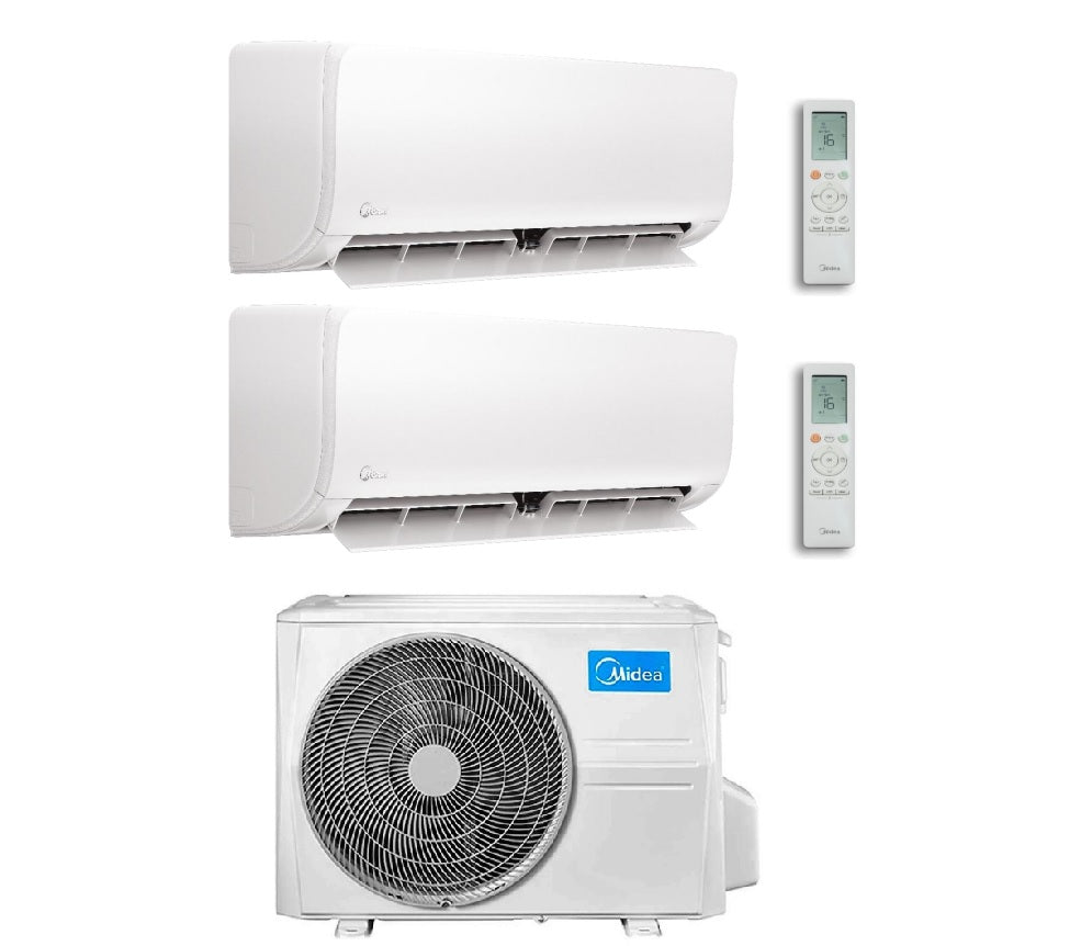 midea condizionatore midea dual split inverter serie xtreme pro 900012000 btu con m2oe 18 r 32 wi fi integrato