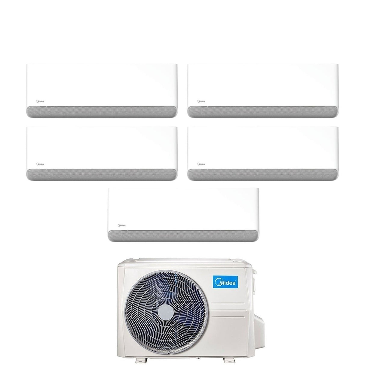 midea condizionatore penta split midea breezeless e 99121212 con m5oe 42hfn8 q r 32 wi fi integrato