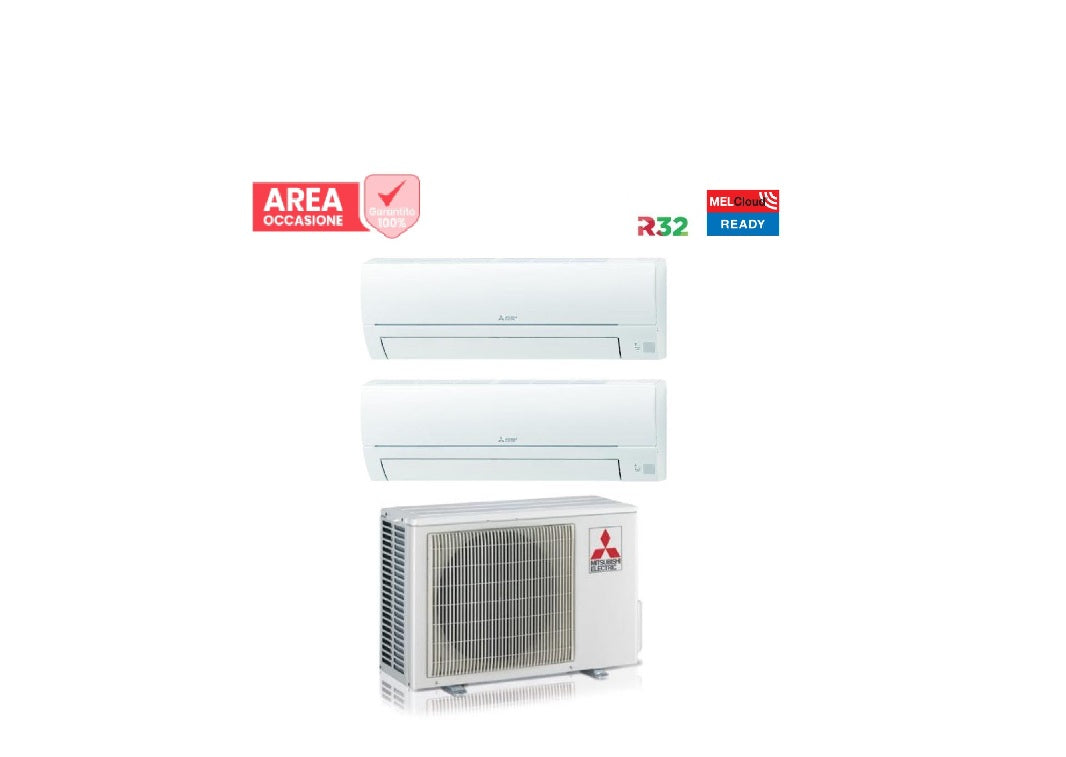 mitsubishi electric area occasioni 3142 condizionatore dual split mitsubishi electric smart msz hr 99 con mxz 2ha40vf r 32 wi fi optional