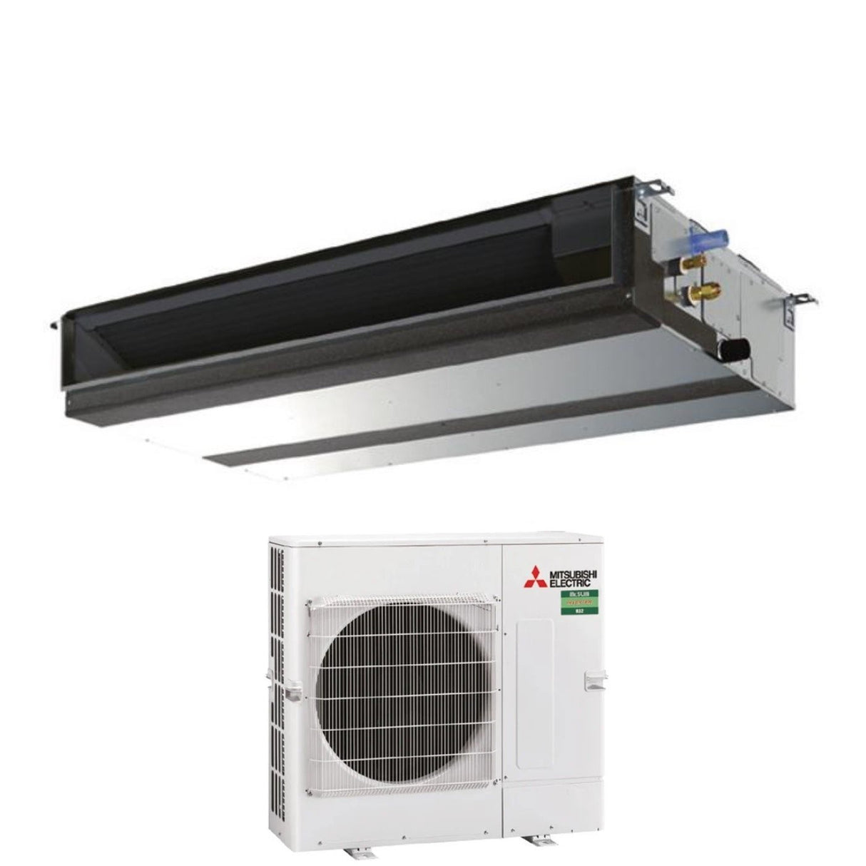 mitsubishi electric condizionatore mitsubishi electric canalizzato 42000 btu r 32 wi fi optional con comando incluso