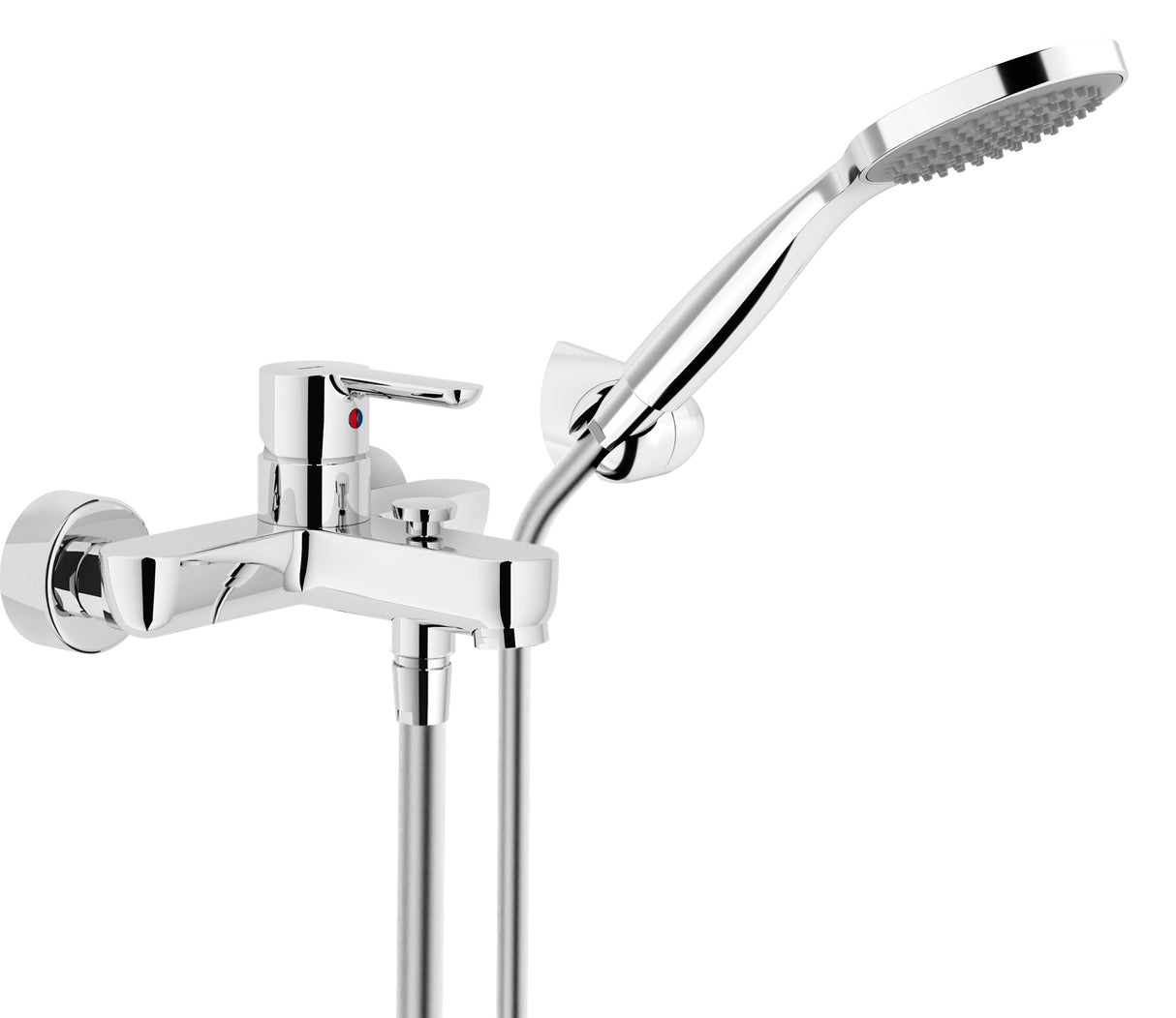 nobili miscelatore vasca con set doccia nobili abc cromato