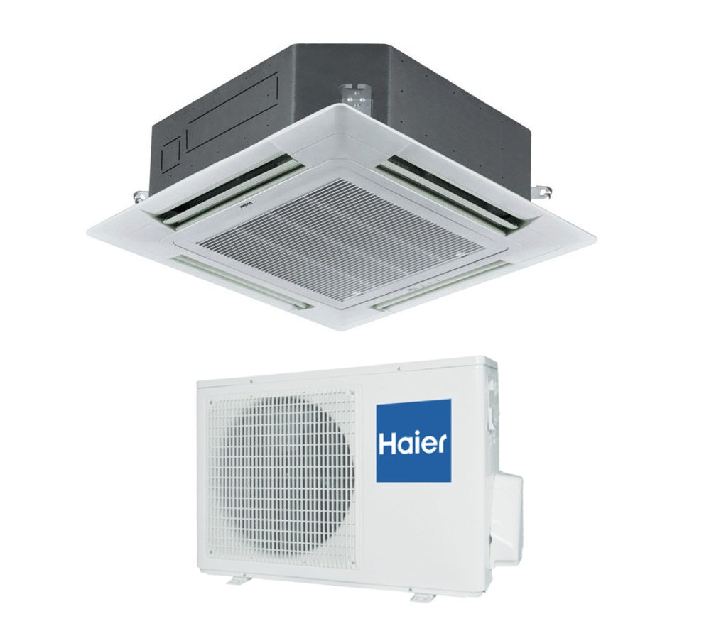 offerta climatizzatore condizionatore haier cassetta 24500 btu ab28es1era r410 completo di griglia a__wi fi optional