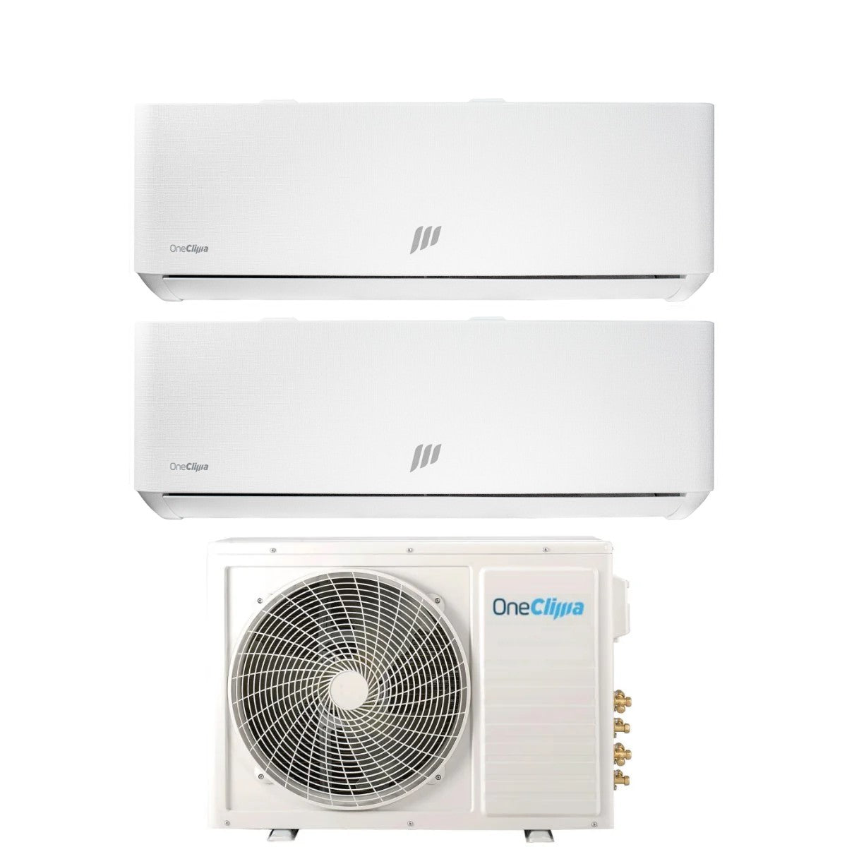 oneclima condizionatore dual split oneclima ultra 1212 con mlt18x2y24 r 32 wi fi integrato pannello telato