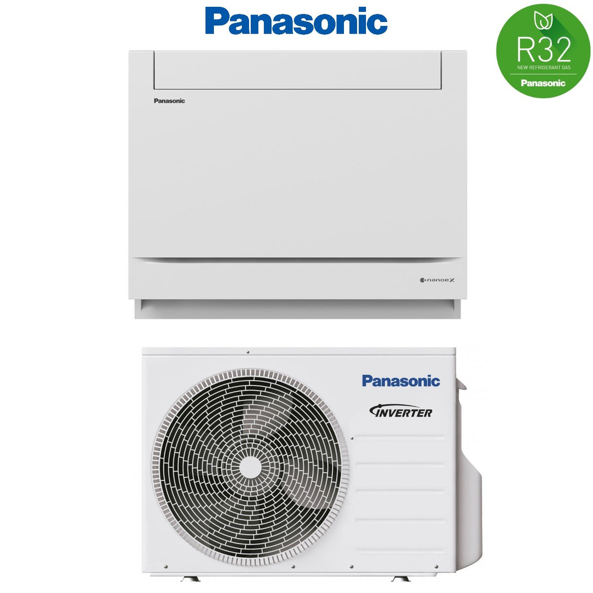 panasonic console da pavimento inverter 9000 btu gas r32 composto da u.esterna cu z25ubea e una u.interna cs z25ufeaw