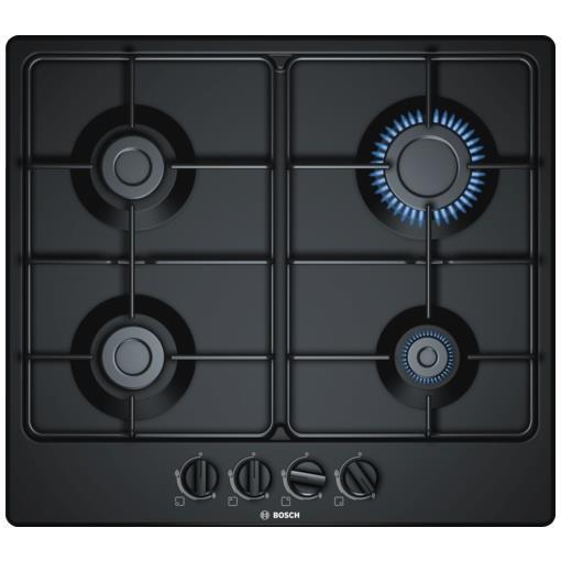 piano gas pgp6b6b80 60cm 4f nero