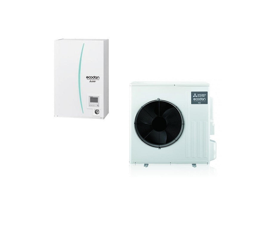 pompa di calore aria acqua mitsubishi electric hydrobox s reversibile ersd vm2d con unita esterna ecodan e suz swm40va 5 6 kw r 32 29350