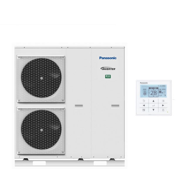 pompa di calore monoblocco panasonic aquarea t cap 12 kw wh mxc12j6e5 r 32 wi fi optional a__ a__ con comando incluso