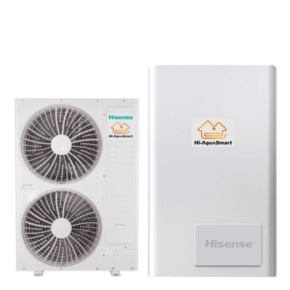pompa di calore splittata biventola aria acqua hisense hi aquasmart ahm 160uxcsapa3 _ ahw 120ucsepa r 410 con comando incluso