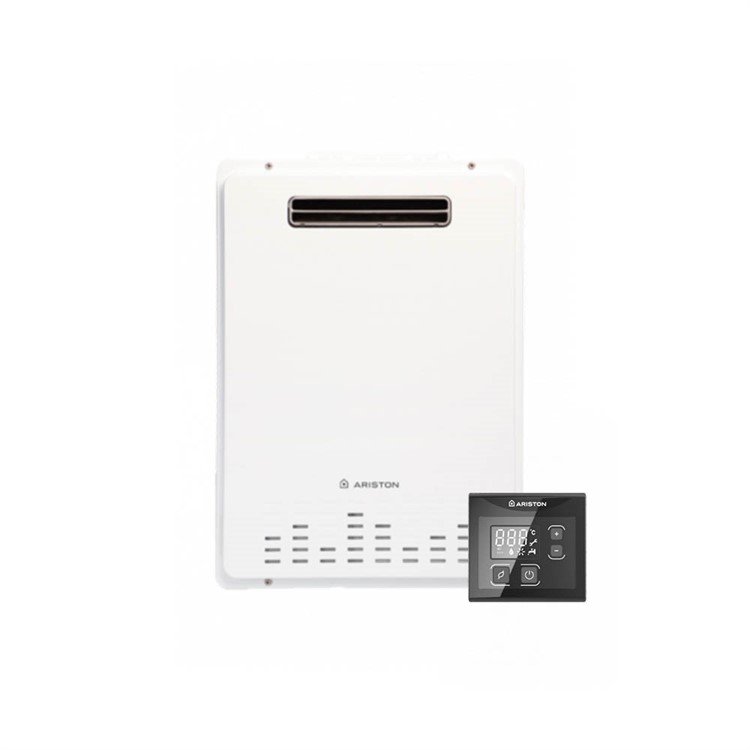 scaldabagno a gas ariston next evo x outdoor 22 eu metano 22 lt da esterno basso nox 7465