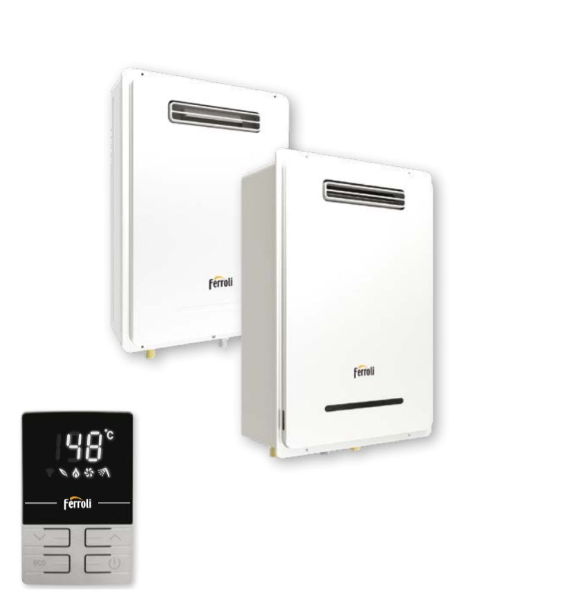 scaldabagno a gas ferroli da esterno externo 11 ng litri low nox metano gpl